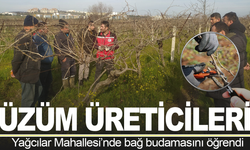 Manisa Tarım İl Müdürlüğü'nden Yağcılar'da budama kursu