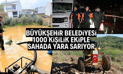 Büyükşehir 1000 kişilik ekiple sahada yara sarıyor