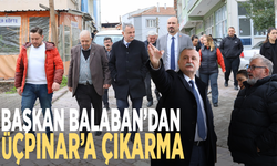 Başkan Balaban’dan Üçpınar’a çıkarma