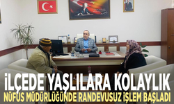 İlçede yaşlılara kolaylık: Nüfus Müdürlüğünde randevusuz işlem başladı