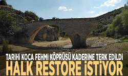 Tarihi Koca Fehmi Köprüsü kaderine terk edildi... Halk restore istiyor