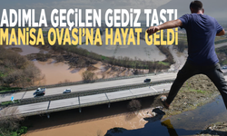 Adımla geçilen Gediz taştı, Manisa Ovası’na hayat geldi