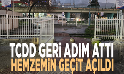 TCDD geri adım attı, hemzemin geçit açıldı