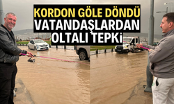 Kordon göle döndü, vatandaş oltayla tepki gösterdi