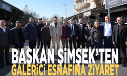 Başkan Şimşek’ten galerici esnafına ziyaret