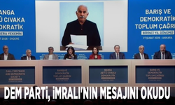 DEM Parti, İmralı'nın mesajını okudu
