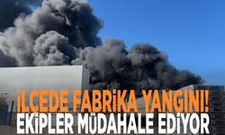 İlçede fabrika yangını! Ekipler müdahale ediyor