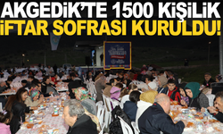 Akgedik’te 1.500 Kişilik İftar Sofrası Kuruldu