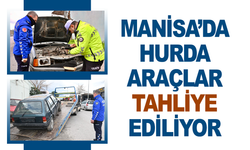 Manisa'da Hurda Araçlar Tahliye Ediliyor