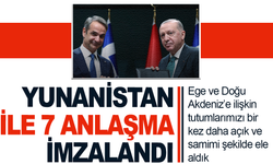 Türkiye ile Yunuanistan arasında 7 anlaşma imzalandı