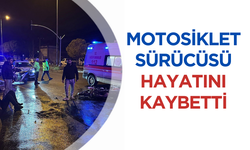 Motosiklet sürücüsü kurtarılamadı