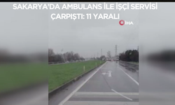 Sakarya’da ambulans ile işçi servisi çarpıştı: 11 yaralı