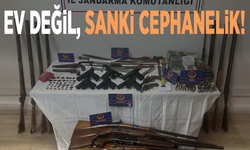 Şok baskın! Ev değil, sanki cephanelik!