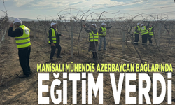 Manisalı mühendis Azerbaycan bağlarında eğitim verdi