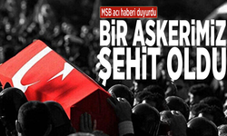 MSB acı haberi duyurdu... Bir askerimiz şehit oldu
