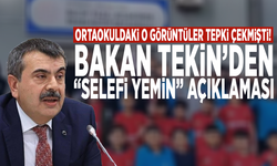 Ortaokuldaki o görüntüler tepki çekmişti! Bakan Tekin’den “selefi yemin” açıklaması