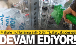 Manisa'da mahalle muhtarlarına aylık yakıt desteği Demirci'de de başladı