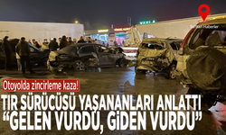 Otoyolda zincirleme kaza! Tır sürücüsü yaşananları anlattı: "Gelen vurdu, giden vurdu"