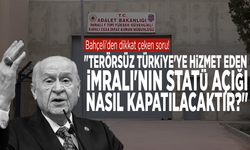 Bahçeli’den dikkat çeken soru: "Terörsüz Türkiye'ye hizmet eden İmralı'nın statü açığı nasıl kapatılacaktır?"