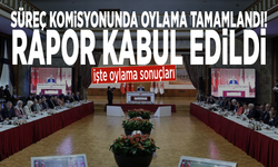 Süreç komisyonunda oylama tamamlandı! Rapor kabul edildi