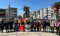 İlçede kadına yönelik şiddete karşı bilgilendirme stantları kuruldu