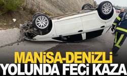 Manisa-Denizli yolunda korkutan kaza