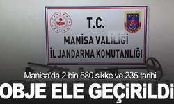 Manisa’da 2 bin 580 sikke ve 235 tarihi obje ele geçirildi