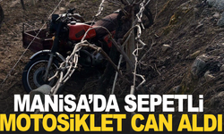 Manisa’da sepetli motosiklet üzüm bağına uçtu: 1 ölü