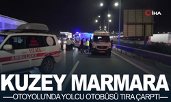 Kuzey Marmara Otoyolu’nda yolcu otobüsü tıra çarptı: 10 yaralı