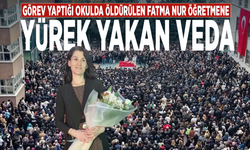 Görev yaptığı okulda öldürülen Fatma Nur öğretmene acı veda