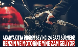 Akaryakıtta indirim sevinci 24 saat sürmedi! Benzin ve motorine yine zam geliyor