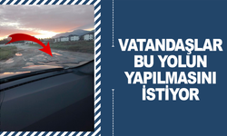 Vatandaşlar bu yolun yapılmasını istiyor
