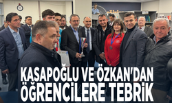 Kasapoğlu ve Özkan'dan öğrencilere tebrik
