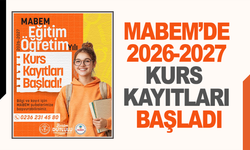 MABEM’de 2026-2027 Kurs Kayıtları Başladı