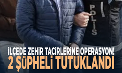İlçede zehir tacirlerine operasyon! 2 şüpheli tutuklandı