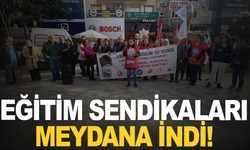 Manisa’da Eğitim Sendikaları Meydana İndi