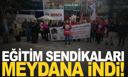 Manisa’da Eğitim Sendikaları Meydana İndi