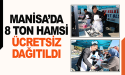 Ramazan bereketi Kula’da paylaşıldı: 8 ton hamsi vatandaşlara dağıtıldı