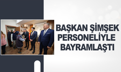 Şehzadeler Belediye Başkanı Hakan Şimşek personeliyle bayramlaştı