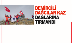 Demircili dağcılar Kaz Dağlarına tırmandı