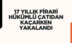 17 yıllık firari hükümlü çatıdan kaçarken yakalandı