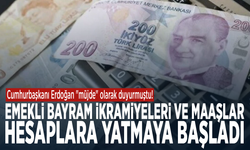 Cumhurbaşkanı Erdoğan "müjde" olarak duyurmuştu... Bayram ikramiyeleri ve maaşlar hesaplara yatmaya başladı