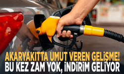 Akaryakıtta umut veren gelişme! Bu kez zam yok, indirim geliyor