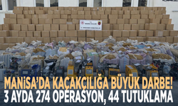 Manisa’da kaçakçılığa büyük darbe! 3 ayda 274 operasyon, 44 tutuklama