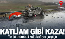 Tır ile otomobil kafa kafaya çarpıştı: Feci kazada öü ve yaralılar var