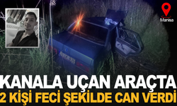 Manisa’da otomobil kanala uçtu: 2 ölü, 5 yaralı