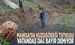 Manisa’da kuzugöbeği tutkusu.. Vatandaş dağ bayır demiyor