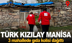 Türk Kızılay Manisa, 3 mahallede gıda kolisi dağıttı