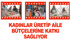 Kadınlar üretip aile bütçelerine katkı sağlıyor