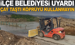 İlçede Baraj Suyu ve Yağış Köprüyü Tehlikeli Hale Getirdi